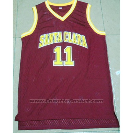 Maglia NCAA Santa Clara University Steve Nash #11 Rosso